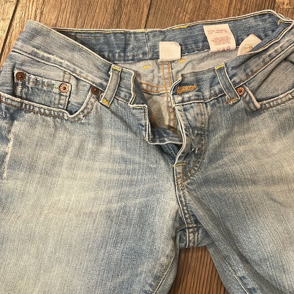 Lucky Brand Cuffed Dream Crop Straight‎ Leg Jeans Sz 6/28 - Picture 2 of 5